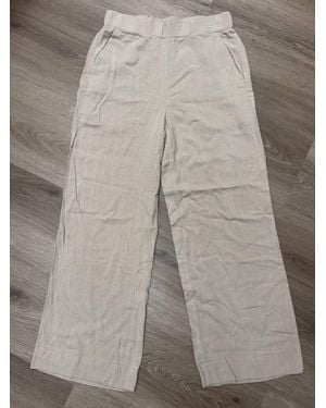 Dex Elastic Waist Wide Leg Pants - Gray