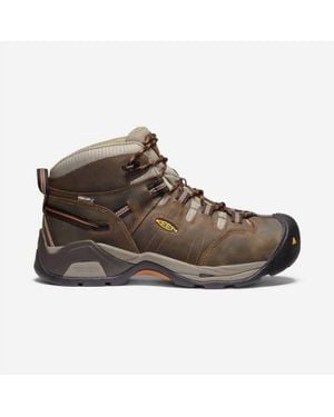 Keen Detroit Xt Mid Soft Toe Waterproof Boot - Brown