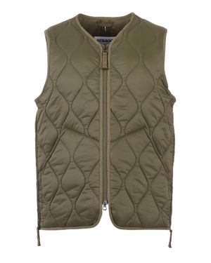 Sebago Quilted Gilet With Front Zipper Closure - Green