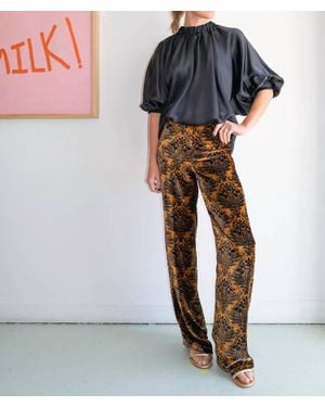 Siyu Boecio Velvet Pants - Metallic