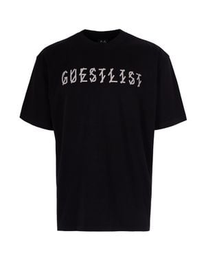 44 Label Group Graphic Cotton Guestlist T-Shirt - Black