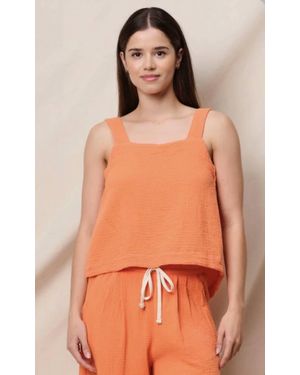Sundry Cross Back Swing Top - Orange