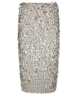 P.A.R.O.S.H. Fitted Skirt - Gray