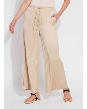 Lyssé Packable 28" Palazzo Pant - Natural