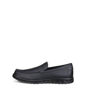 Ecco Lite Moc Leather Moccasin Shoes - Blue