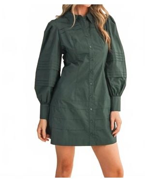 ..,merci Oak Lane Pintuck Dress - Green