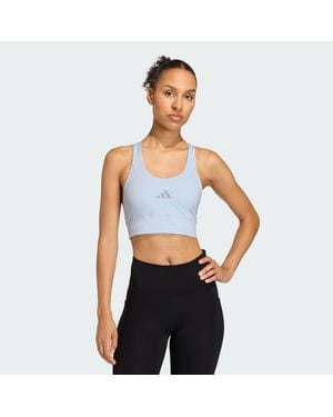 adidas Adi365 Running Pocket Medium Support Bra - Blue