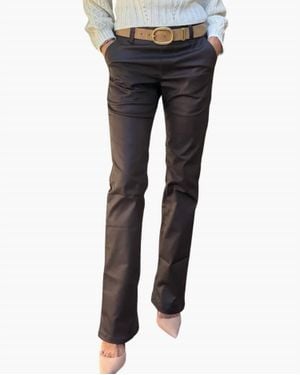 Bevy Flog Nansi Vegan Leather Pant - Blue