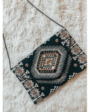 Keith Smith Bella Hand Beaded Clutch - Gray