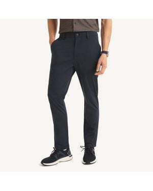Nautica Flat-Front Performance Pant - Blue
