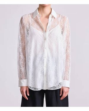 Apiece Apart Alva Button Up Top - White