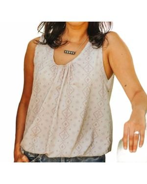 Lucky & Blessed Blush Mesa Tank Top - Brown