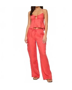 LSPACE Sundown Cargo Pant - Red