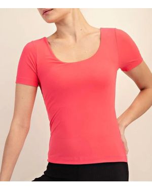 Rae Mode Butter Short Sleeve Top - Pink