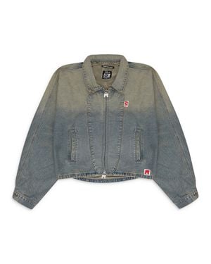 RIVINGTON Fathers Garden Trucker Jacket - Gray