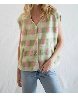 Things Between Color Gingham Vest - Multicolor