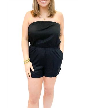 Elan Vacation Eyes Romper - Blue