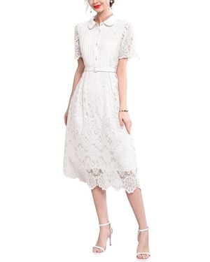 Vincent Midi Dress - White