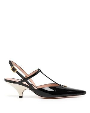 Bally Katy 55 Leather Sling Pumps, Brand Size 35 Us - Black