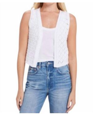 Goldie Aubrey Diamond Knit Vest - Blue