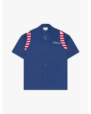 Rhude American Spirit Poplin Shirt - Blue