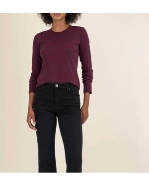 Kut From The Kloth Noelie Long Sleeve Top - Purple
