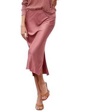 Lamade Dorit Silky Slip Skirt - Red
