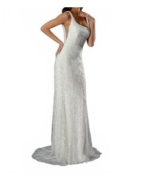 Tella Couture Beaded Wedding Dress - White