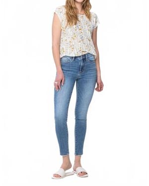 Judy Blue Mid-Rise Vintage Skinny Jeans - Blue