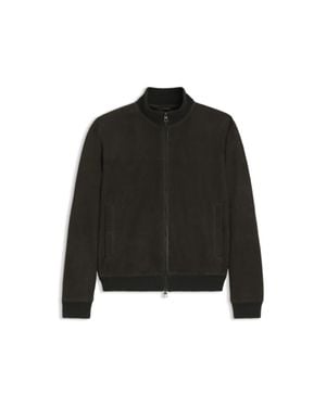BOSS Beckham X Shearling Jacket With Two-Way Zip - Black