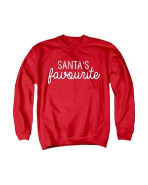 Gildan Santa's Favorite This Christmas Adult Crewneck Sweatshirt Sweater - Red