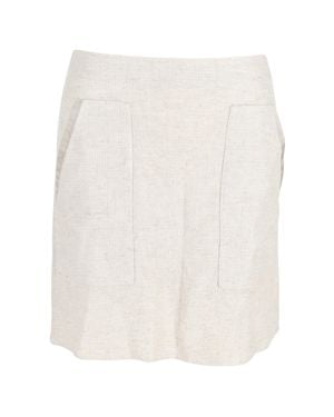 Giorgio Armani Emporio Armani Suit Mini Skirt - White