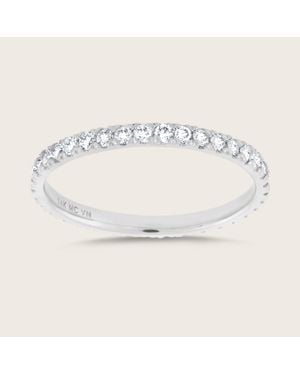 Pajure 14K Lab Grown Diamond Eternity Band Ring - White