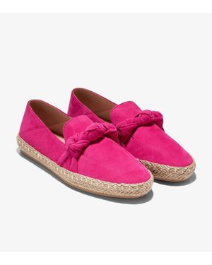Cole Haan Cloudfeel Knotted W28162 Flats Espadrille Zap748 - Pink