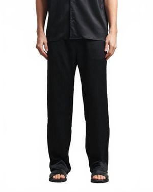 Les Deux Houston Plissè Pants - Black
