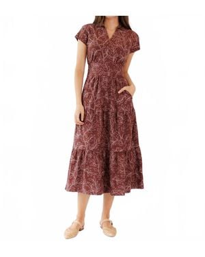 DOWNEAST Pretty Polo Dress - Red