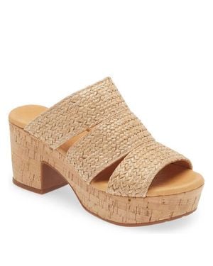 Chocolat Blu Gusto Platform Slide - Natural