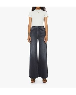 Mother Lil Hustler Roller Sneak Jeans - Blue