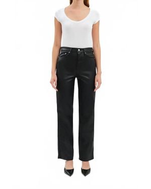 DAZE Sun High Rise Vintage Straight Jeans - Black