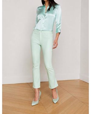 L'Agence Tati High Rise Crop Micro Bootcut Jean - Multicolor