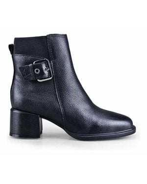 BOTTER Couro Burnish Preto Short Boot - Blue