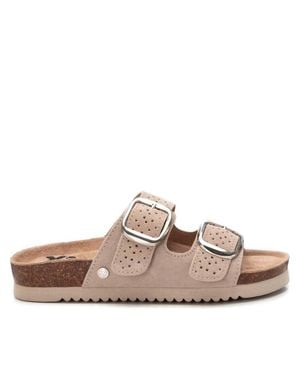 Xti Double Buckle Slide Sandals - Pink