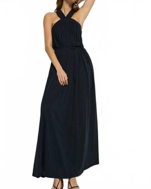 Nation Ltd Brielle Halter Dress - Blue