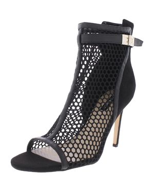 Nine West I Did It 2 Peep Toe Casual Ankle Boots - Black