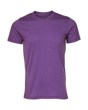 Bella Canvas Canvas Jersey Crew Neck Short Sleeve T-Shirt - Purple