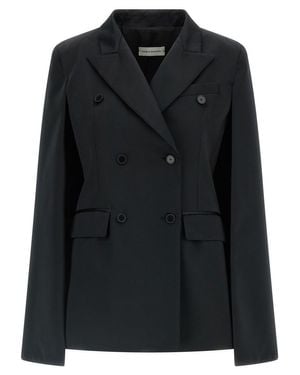 Federica Bonifaci Hooded Oversized Blazer - Black