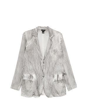 Avant Toi Silk Double-Breasted Jacket - White