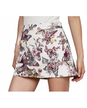 L'Agence Cyra Low Rise Mini Skirt - Multicolor
