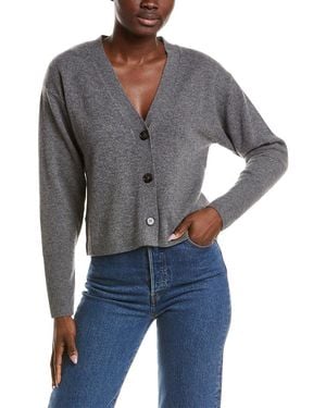 NAADAM Cashmere Blouson Cardigan - Gray