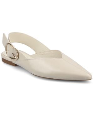Journee Collection Apos;S Jacqueline Slingback Flat - White